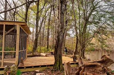 Overnight Platform Campsite on Lynches River, South Carolina