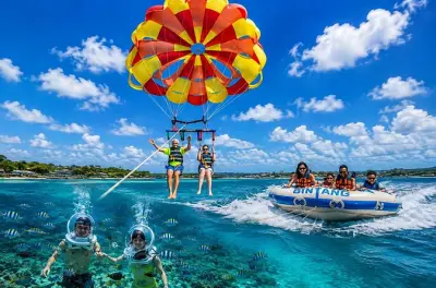 Parasailing à Jimbaran : Trois activités nautiques en une
