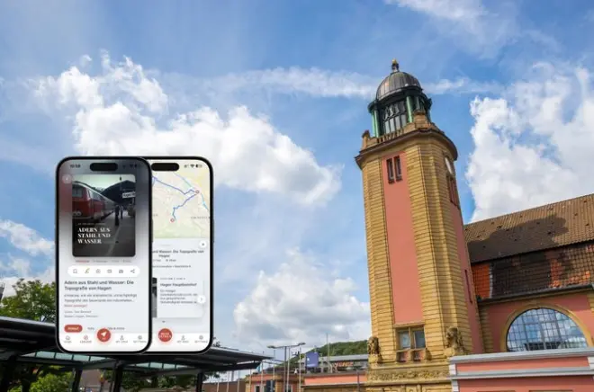 Podcast autoguiado em Hagen sobre rios e poder industrial local