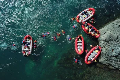 Feel the rush of rafting petrohue’s rapids near puerto varas, swim in clear waters, and end with a cold beer. includes private transport, gear, and local snacks.