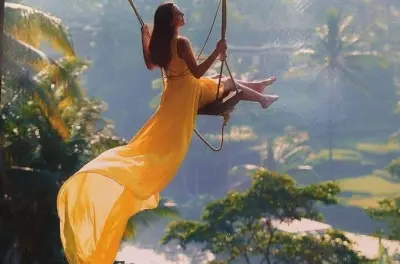 Ubud Swing, Rice Terrace & Elephant Cave: Private tour with guide