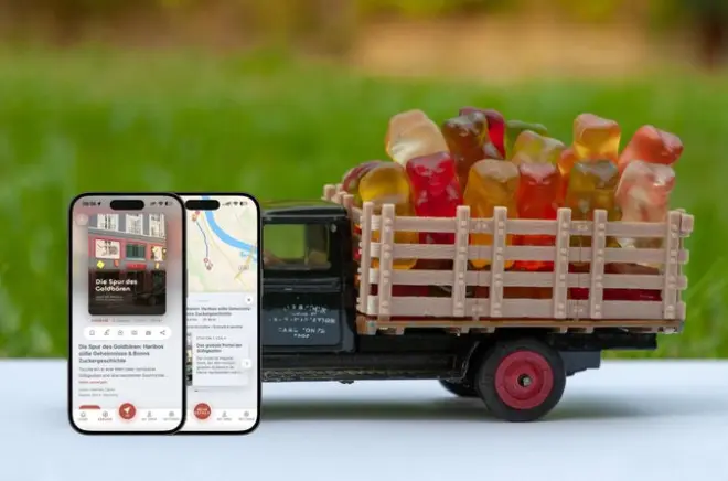 Haribo Goldbären-Podcast-Tour in Bonn: 4,9 km auf eigene Faust