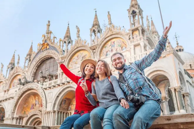 Place Saint-Marc avec billets pour le campanile à Venise