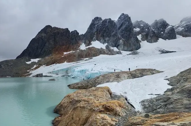 Trekking al glaciar Ojo del Albino: 10 km hasta la pared de hielo