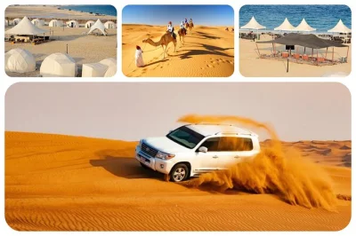 Scopri il lato selvaggio del qatar con un safari nel deserto da doha: dune bashing, viste sul mare interno, giri in cammello e cena bbq al tramonto. include il pick-up.