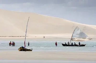 Jericoacoara desde Fortaleza: Lagoa Paraiso y atardecer en la duna