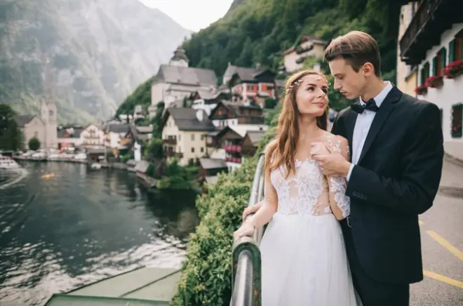 Sessioni foto professionali a Hallstatt in autunno e inverno