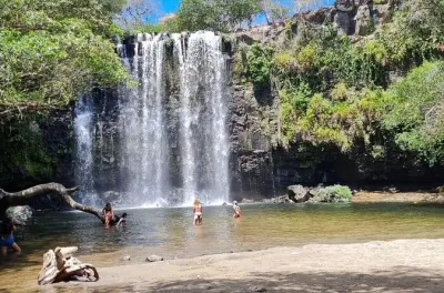 Miravalles Volcano hike, hot springs & waterfall tour