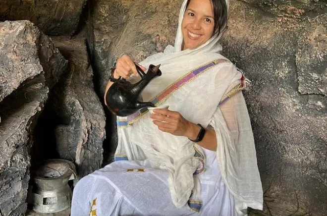 Aula de preparo de enjera e degustação de café etíope em Addis Ababa