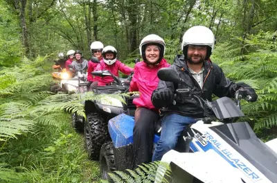 Quad-Tour durch Dordogne-Weinberge: 3,5 Std. Wald- und Wildpfad