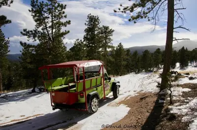 Parc national des Rocheuses en hiver depuis Estes Park