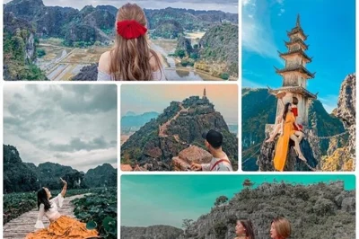 Explore ninh binh em um passeio de 1 dia saindo de hanoi com traslado, passeio de barco em tam coc, pedalada pelo campo, almoço buffet e subida até a vista panorâmica da mua cave.