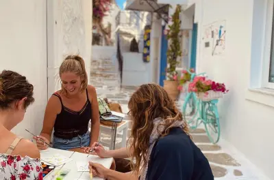 Watercolor Workshop in Parikia Paros: Paint Greek Scenes