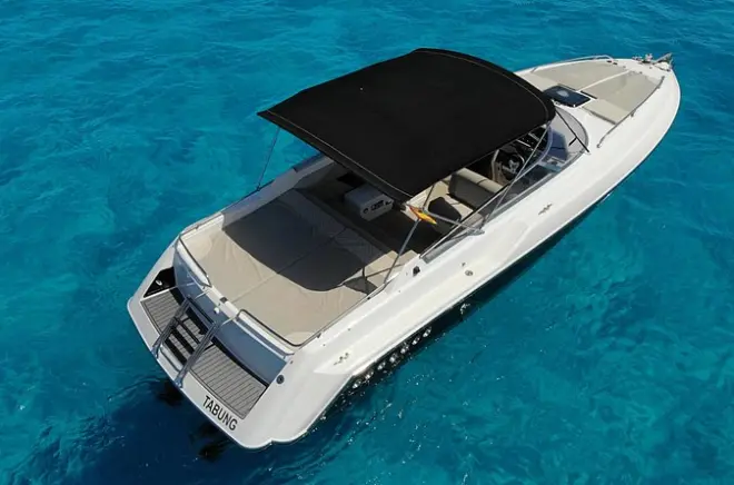 Sunseeker Mohawk 29 Rental Ibiza Formentera: Snorkel Sunset