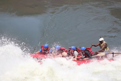 Experience a full day of zambezi river whitewater rafting. includes hotel pickup, expert guides, snacks & buffet. suitable for all fitness levels.