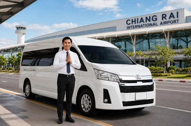 Traslado aeropuerto Chiang Rai: Coche privado a hoteles de la ciudad