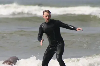 Beginner Surf Lesson at Mondo's Beach, Ventura