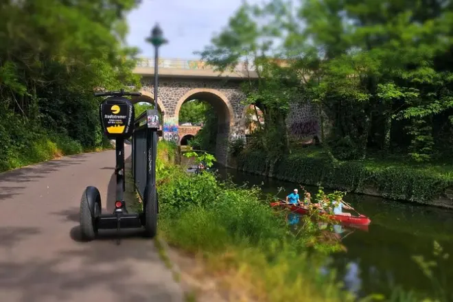 Segway a Lipsia: Percorso sul ponte fino al porto di Lindenau