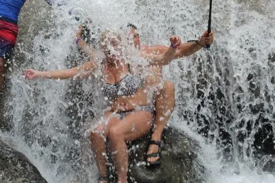 Reitausflug zu den Blue Hole Wasserfällen ab Runaway Bay