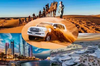 Doha Stadtrundfahrt mit Wüstensafari: 7-8 Std., vier Highlights