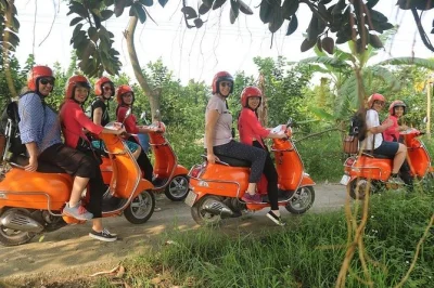 Ride vintage vespas through hanoi’s city streets and rural villages, guided by local women in ao dai. includes lunch, hotel pickup, and all entrance fees. book now.