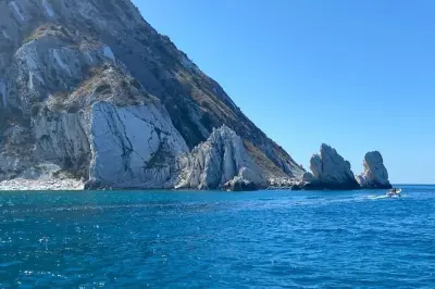 Conero Riviera sailing tour from Ancona: Due Sorelle beach