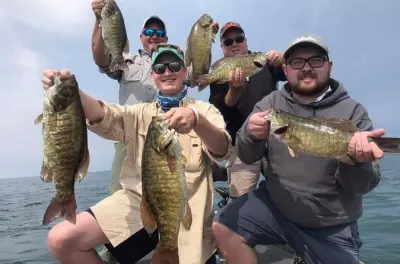 Lake Erie Smallmouth Bass Fishing Charters from Erie