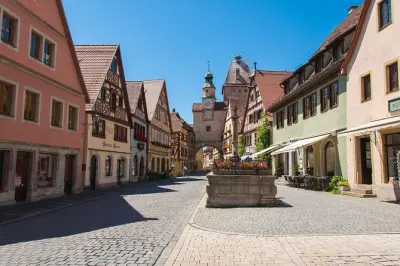 Rothenburg ob der Tauber depuis Francfort : Ville médiévale en train