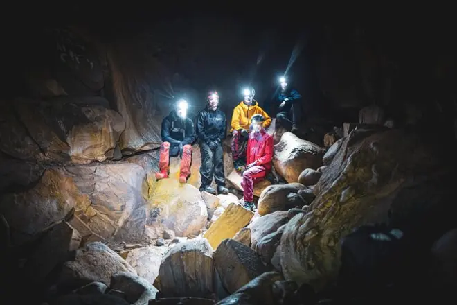 Øyfjellgrotta Cave Exploring: Walk through limestone in 3 hours