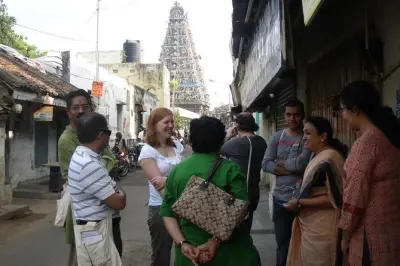 Mylapore: Ruta privada del pavo real y relatos de templos históricos