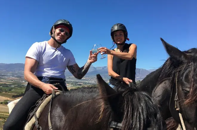 Equitazione a Franschhoek: Percorso con degustazione di vini