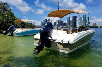 Siente la brisa de miami mientras pilotas tu propio barco por biscayne bay, con paradas para nadar, consejos locales y toda la guía incluida. horarios flexibles, solo confirma tras reservar.