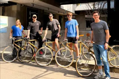 Balade à vélo en bambou à Chengdu dans les parcs riverains, 3h