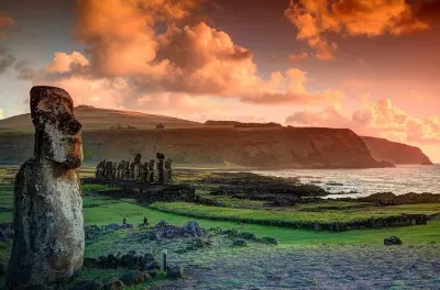 Ilha de Páscoa dia inteiro: Fábrica de moai e ahu Tongariki