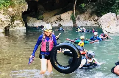 Cave Tubing in Belize City: Float through ancient Maya caves