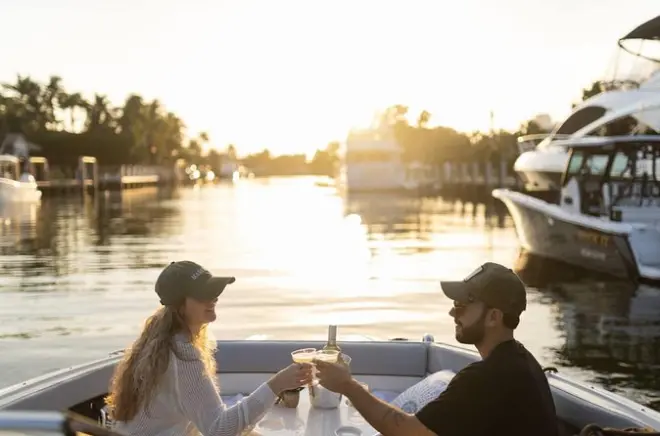 Crucero privado al atardecer en Fort Lauderdale con Prosecco para dos