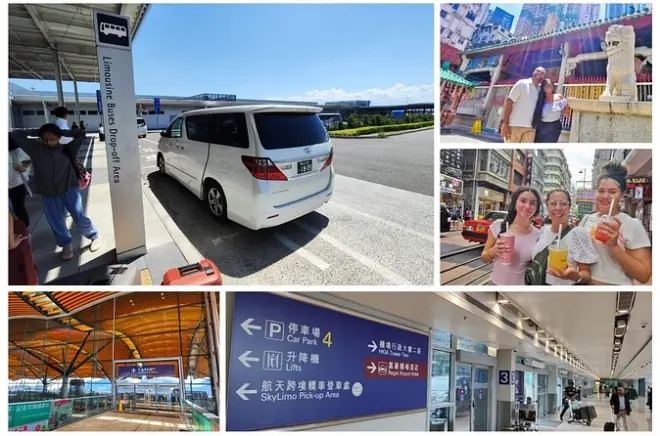 Flughafentransfer Hongkong mit Essensstopp: Privater 7-Sitzer