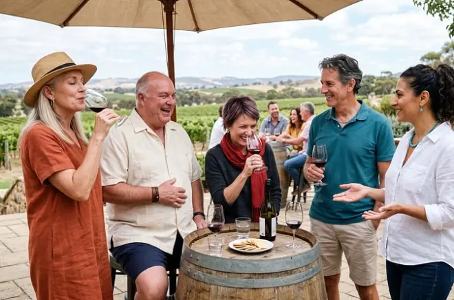 Tour privado de vinos en Adelaide: De North Terrace a McLaren Vale