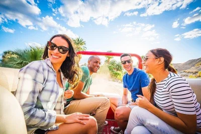 Descubre la tranquilidad del desierto y camina por cañones estrechos en un tour en jeep por la falla de san andrés desde palm springs. incluye guía naturalista, acceso a metate ranch, snacks y reco