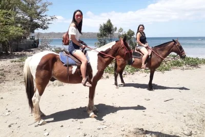 Feel the crunch of playa conchal’s shell sand under hoof, spot monkeys & birds, and ride with a local guide. includes licensed guide and flexible start times.