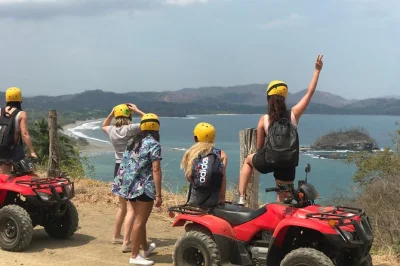 Feel the wind on an atv ride from playa brasilito to flamingo & potrero, spot howler monkeys, and glimpse conchal’s colors. includes hotel pickup & local guide.