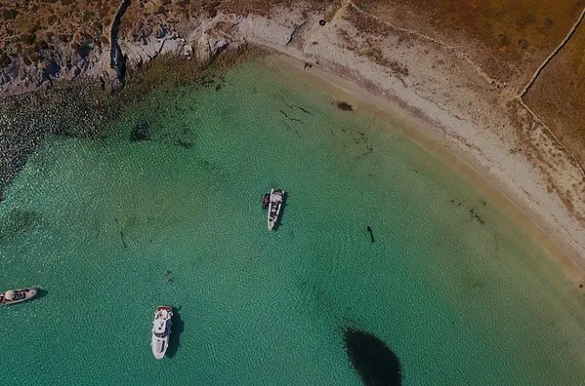 Cruzeiro privado de 3 horas para Delos e Rhenia saindo de Mykonos: Nade e faça snorkel