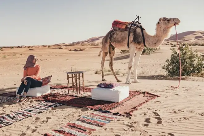Merzouga Kamelritt & Wüstencamp: Übernachtung in Erg Chebbi