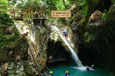 Puerto Plata: Tour zu 7 Wasserfällen und Monkeyland