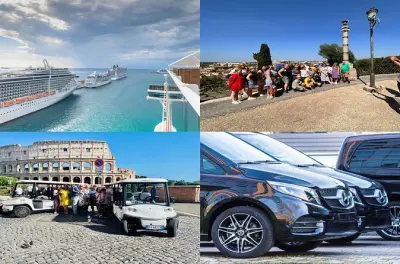 Rome depuis Civitavecchia : Visite privée en voiturette de golf, 6h