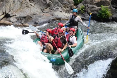 Wake up to wild rapids, rainforest sounds, and a 12-foot waterfall drop on the tenorio river. includes hotel pickup, all gear, and a costa rican lunch.