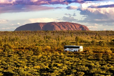 Leave alice springs for uluru by air-conditioned coach, with a local guide sharing stories and a photo stop at mount conner. includes hotel pickup.