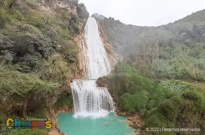 El chiflón y lagunas de Montebello: Cascadas y lagunas