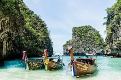 Krabi Four Islands Tour Snorkeling at Chicken Island & Railay Beach