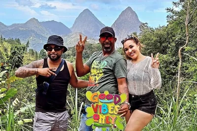 Start your gros piton hike from saint lucia with a local guide, hotel pickup, and cold piton beer at the finish. includes water, brief island tour, and historical stories.